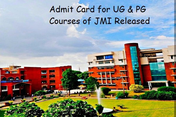 Jamia Admit Card Released for 2019