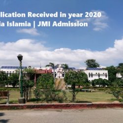 No. of students applied in Jamia