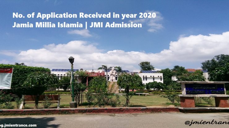 No. of students applied in Jamia
