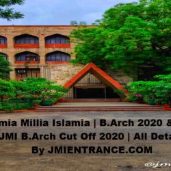 Jamia B.Arch Cutoff 2020