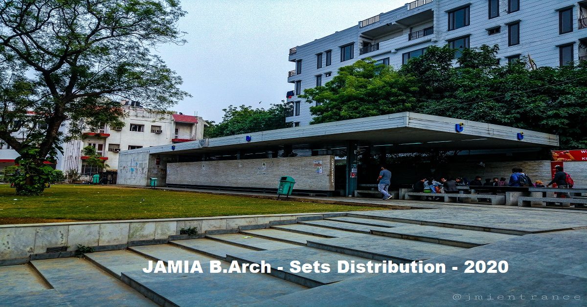Jamia B.Arch Seats Distribution