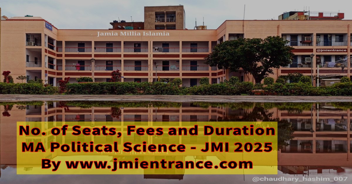 jamia-ma-political-science-fees-and-no-of-seats-jmientrance